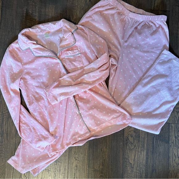 💗 Adorable pink polka dot sleep set 💗 - Picture 1 of 4